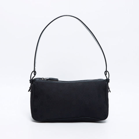 Salvatore Ferragamo Salvatore Ferragamo徽标Gancini手提包黑色WS12059