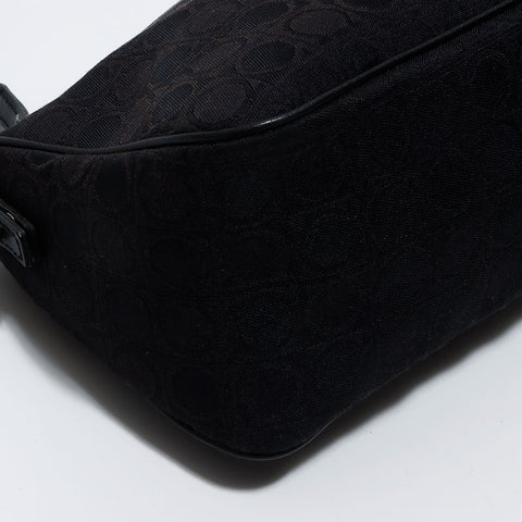 Salvatore Ferragamo Salvatore Ferragamo徽标Gancini手提包黑色WS12059