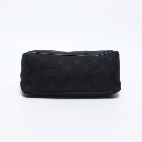 Salvatore Ferragamo Salvatore Ferragamo徽标Gancini手提包黑色WS12059