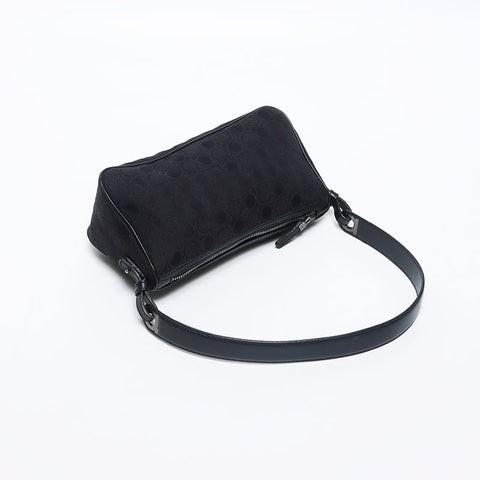 Salvatore Ferragamo Salvatore Ferragamo徽标Gancini手提包黑色WS12059