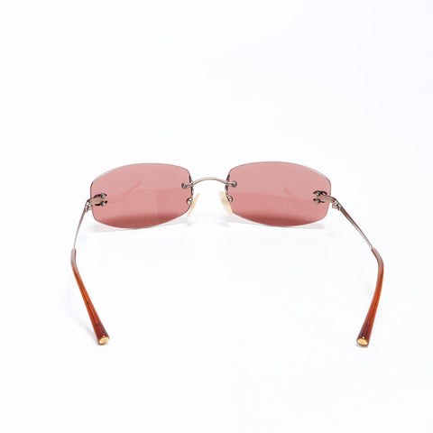 シャネル CHANEL ココマーク サングラス ダークレッド WS12062