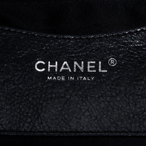 Chanel Coco Mark Mark Wild Stitch上的14号手提包黑色WS12064