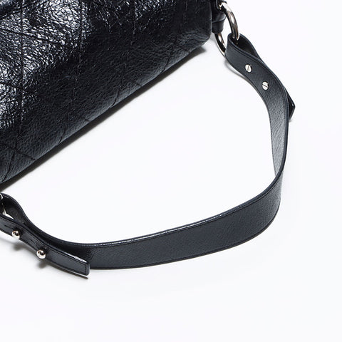Chanel Coco Mark Mark Wild Stitch上的14号手提包黑色WS12064