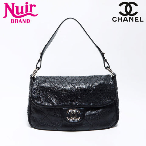 Chanel Coco Mark Mark Wild Stitch上的14号手提包黑色WS12064