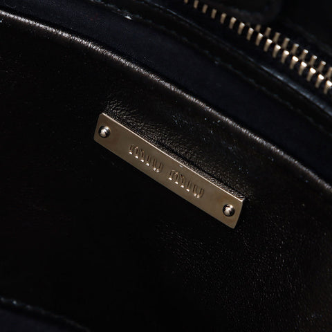 Miu Miu Nappa Kristall Umhängetasche schwarz WS12069