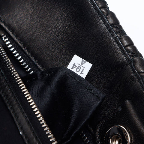 Miu Miu Nappa Kristall Umhängetasche schwarz WS12069