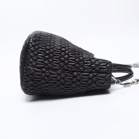 Miu Miu Nappa Kristall Umhängetasche schwarz WS12069