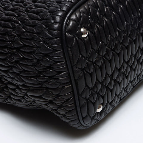 Miu Miu Nappa Kristall Umhängetasche schwarz WS12069