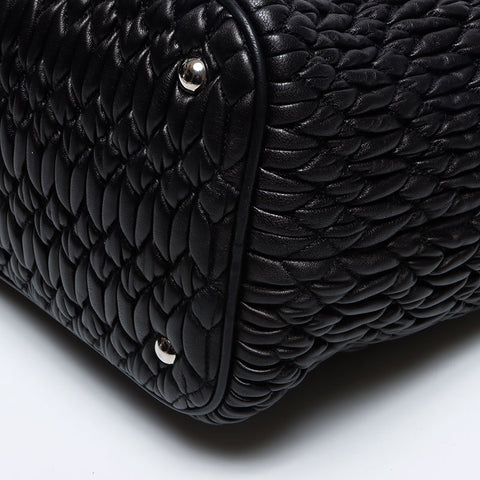 Miu Miu Nappa Kristall Umhängetasche schwarz WS12069