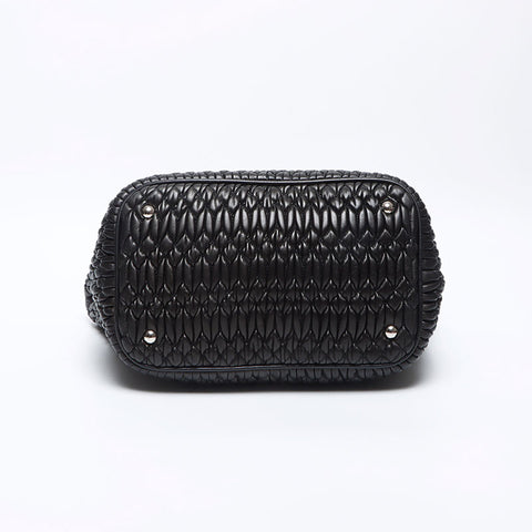 Miu Miu Nappa Kristall Umhängetasche schwarz WS12069