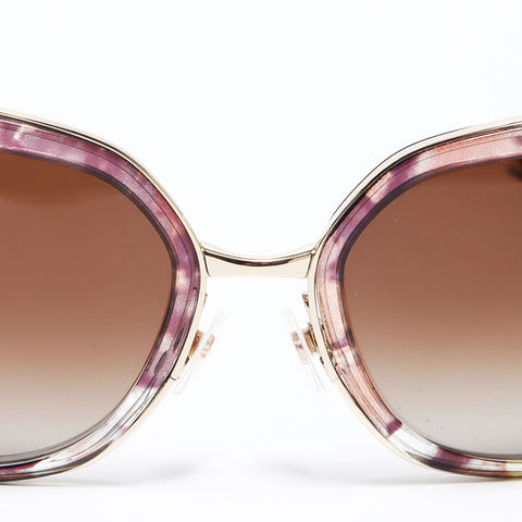 香奈儿香奈儿徽标太阳镜棕色WS12083