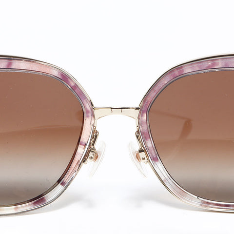 香奈儿香奈儿徽标太阳镜棕色WS12083