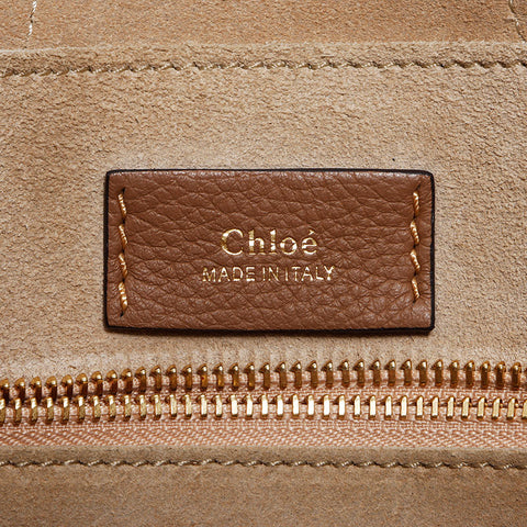 Chloe Haley皮革肩带棕色WS12086