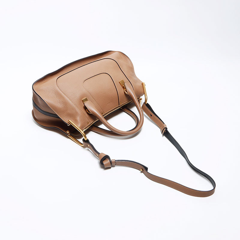 クロエ Chloe ヘイリー レザー ショルダーバッグ ブラウン WS12086