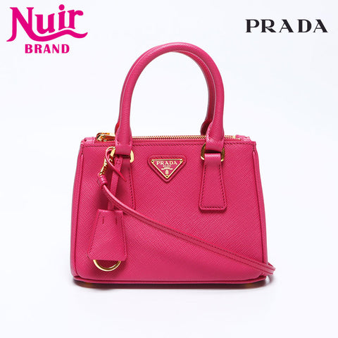 Prada Galleria Mini 2way Saffiano肩带粉红色WS12105