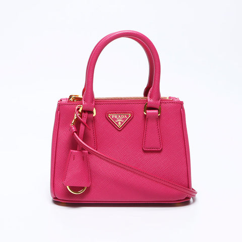 Prada Galleria Mini 2way Saffiano肩带粉红色WS12105