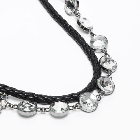 Miu miu miu Matteasse Crystal Sac à épaule noire WS12107
