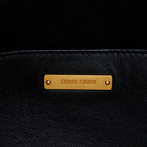 MIU MIU MIU MATTERASSE SAGLE SALLE SALLE BLACK WS12111