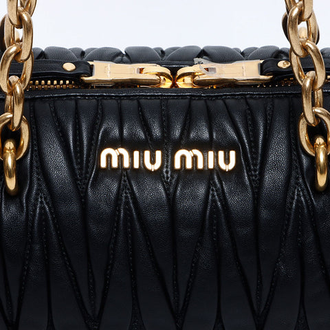 MIU MIU MIU MATTERASSE SAGLE SALLE SALLE BLACK WS12111