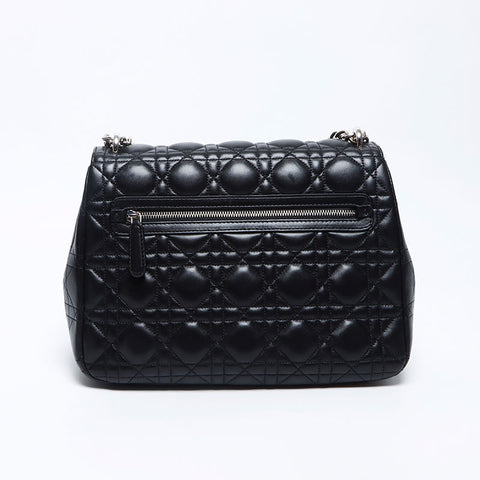 克里斯蒂安·迪奥（Christian Dior Canage）Milly La Foret银色硬件链肩袋黑色WS12115