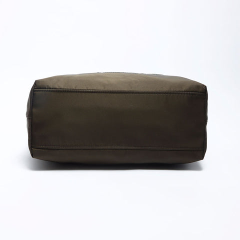 PRADA Logo Testo Nylon Tote Bag khaki WS12121