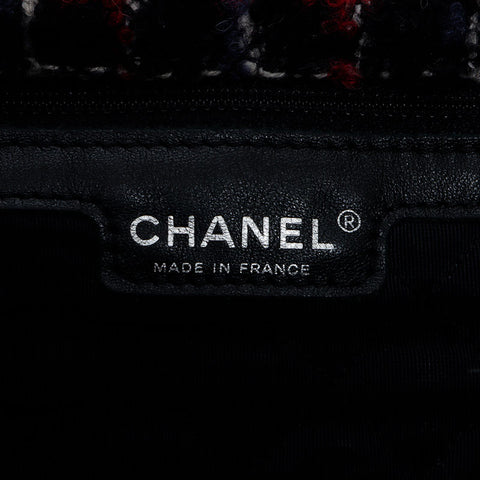 シャネル CHANEL 2010-2011 ウール ファー チェーン ショルダーバッグ ブラック WS12122