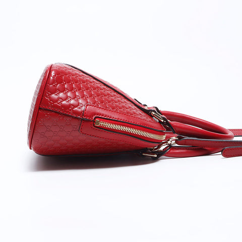 グッチ GUCCI グッチシマ マイクロ シマ レザー 2way ショルダーバッグ レッド WS12129