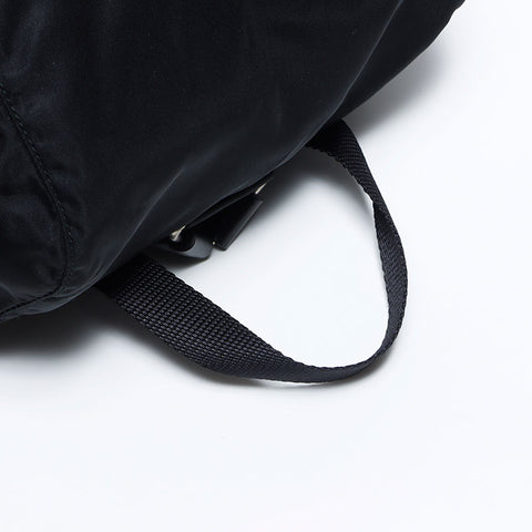 Prada Nylon Triangle徽标标签背包/Daypack黑色WS12130
