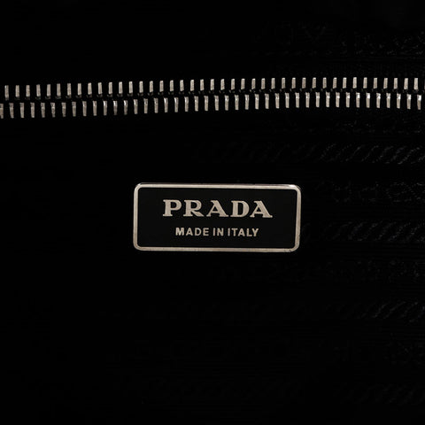 Prada Nylon Triangle徽标标签背包/Daypack黑色WS12130
