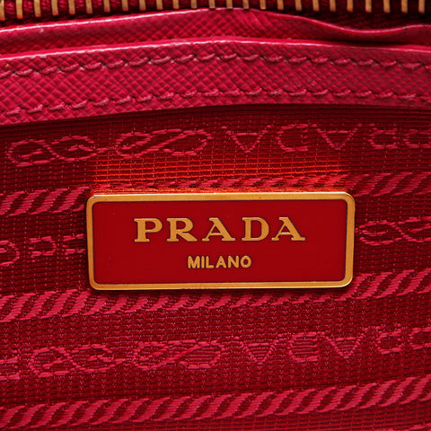 プラダ PRADA ガレリア ミニ サフィアーノレザー 2way ショルダーバッグ ピンク WS12131