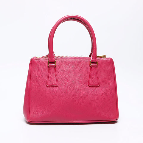 プラダ PRADA ガレリア ミニ サフィアーノレザー 2way ショルダーバッグ ピンク WS12131