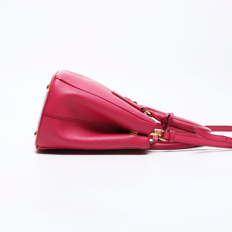 プラダ PRADA ガレリア ミニ サフィアーノレザー 2way ショルダーバッグ ピンク WS12131