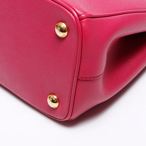 Prada Galleria Mini SAFFIANO Cuir à 2 voies Sac épaule rose WS12131