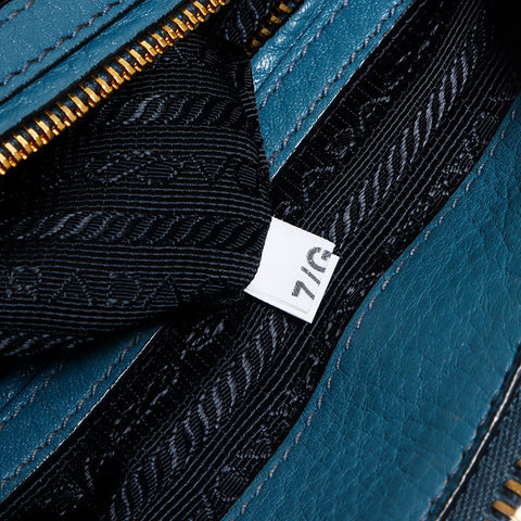 Prada Leather徽标2Way手提包蓝色WS12132