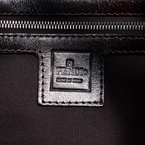 Fendi Zucca帆布妈妈桶肩袋棕色WS12137