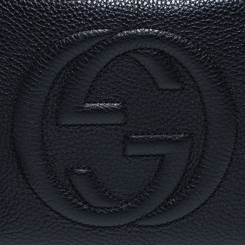 Gucci Soho皮革小肩带黑色WS12138