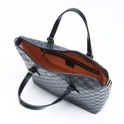 Gucci GG Shima 2way肩皮手提袋黑色WS12140