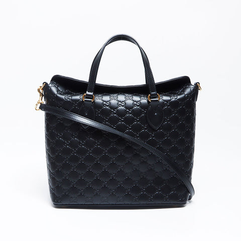 Gucci GG Shima 2way肩皮手提袋黑色WS12140