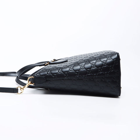 Gucci GG Shima 2way肩皮手提袋黑色WS12140
