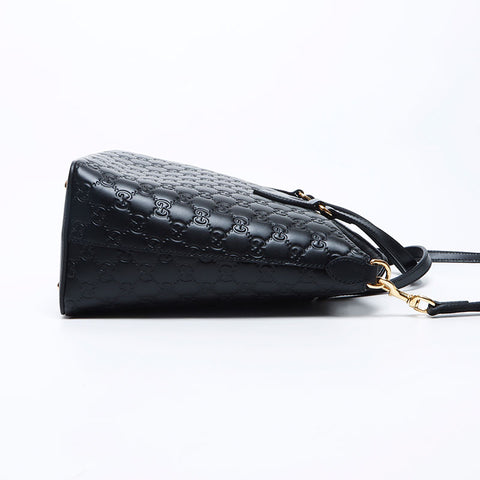 Gucci GG Shima 2way肩皮手提袋黑色WS12140