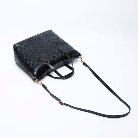 Gucci GG Shima 2way肩皮手提袋黑色WS12140