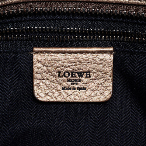 Loewe Fusta Anagram皮革手提袋金WS12141