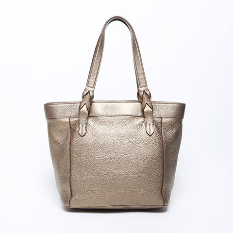 Loewe Fusta Anagram皮革手提袋金WS12141