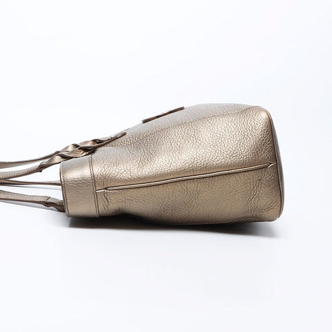 LOEWE Fusta Anagram Leather Tote Bag gold WS12141