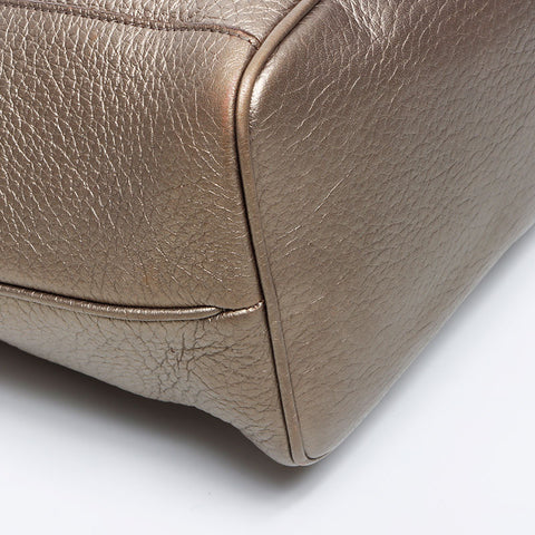 Loewe Fusta Anagram皮革手提袋金WS12141