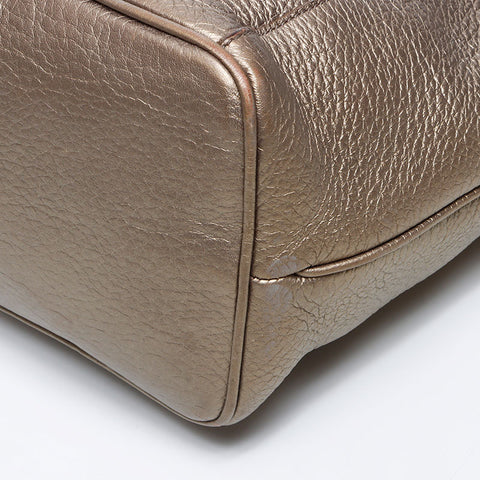 Loewe Fusta Anagram皮革手提袋金WS12141
