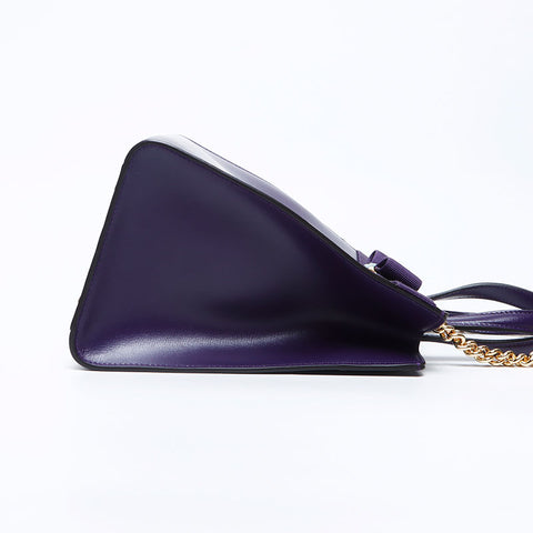 Salvatore Ferragamo Vara皮革2向肩带紫色WS12152