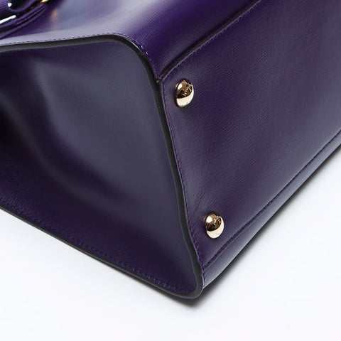 Salvatore Ferragamo Vara皮革2向肩带紫色WS12152