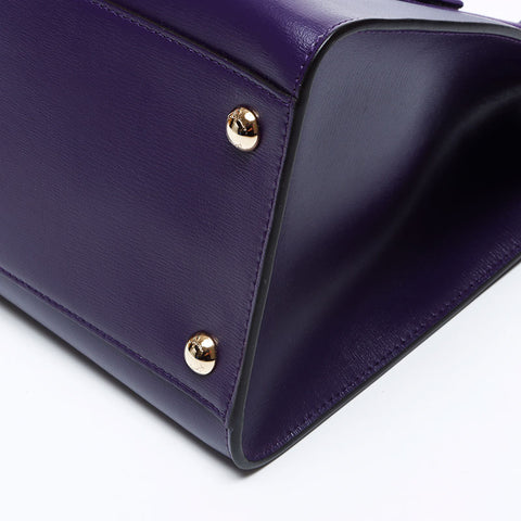Salvatore Ferragamo Vara皮革2向肩带紫色WS12152
