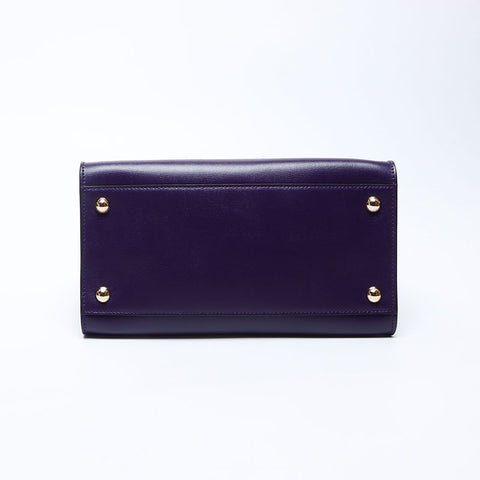 Salvatore Ferragamo Vara皮革2向肩带紫色WS12152
